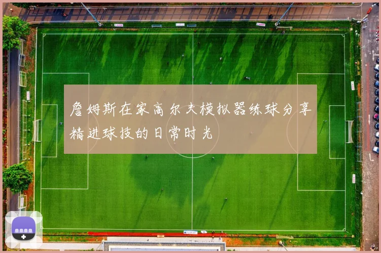 詹姆斯在家高尔夫模拟器练球分享精进球技的日常时光